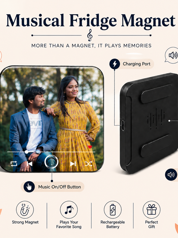 Personalised Music Fridge Magnet