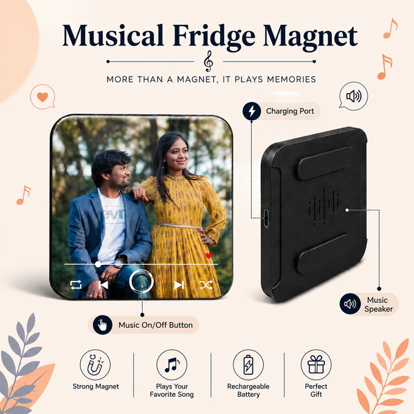 Personalised Music Fridge Magnet
